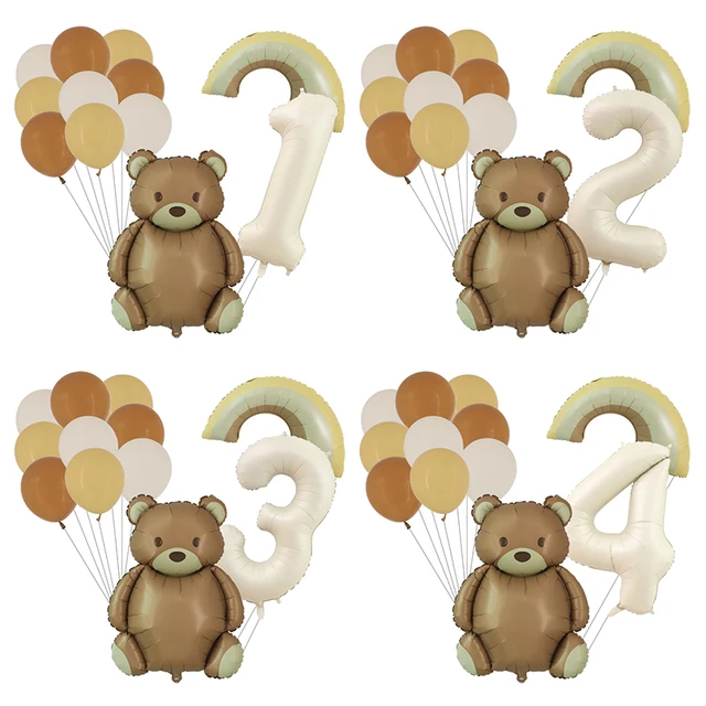 파티 공간에 마법과 기쁨을 더하는 귀여운 만화 동물, 하트, 레인보우 호일 풍선