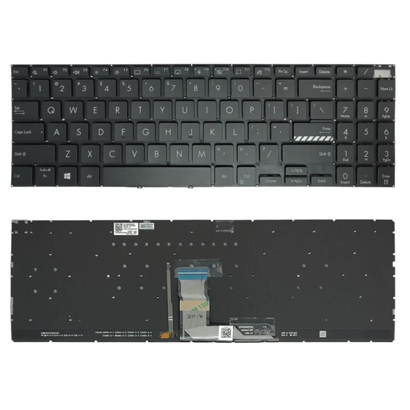 Teclado Portátil com Retroiluminação para Asus Vivobook Pro Preto M3500 M3500q M350 Novo - Imagem 2