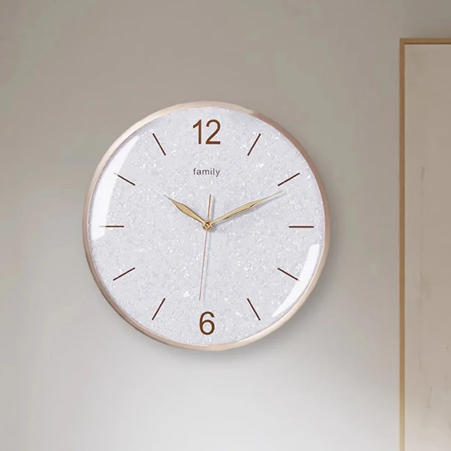 

Elegant Wall Clock Decoration Living Room Classic Wall Clock Home Hands Number Round Modern White Movement Uhr Wand Wall Decor