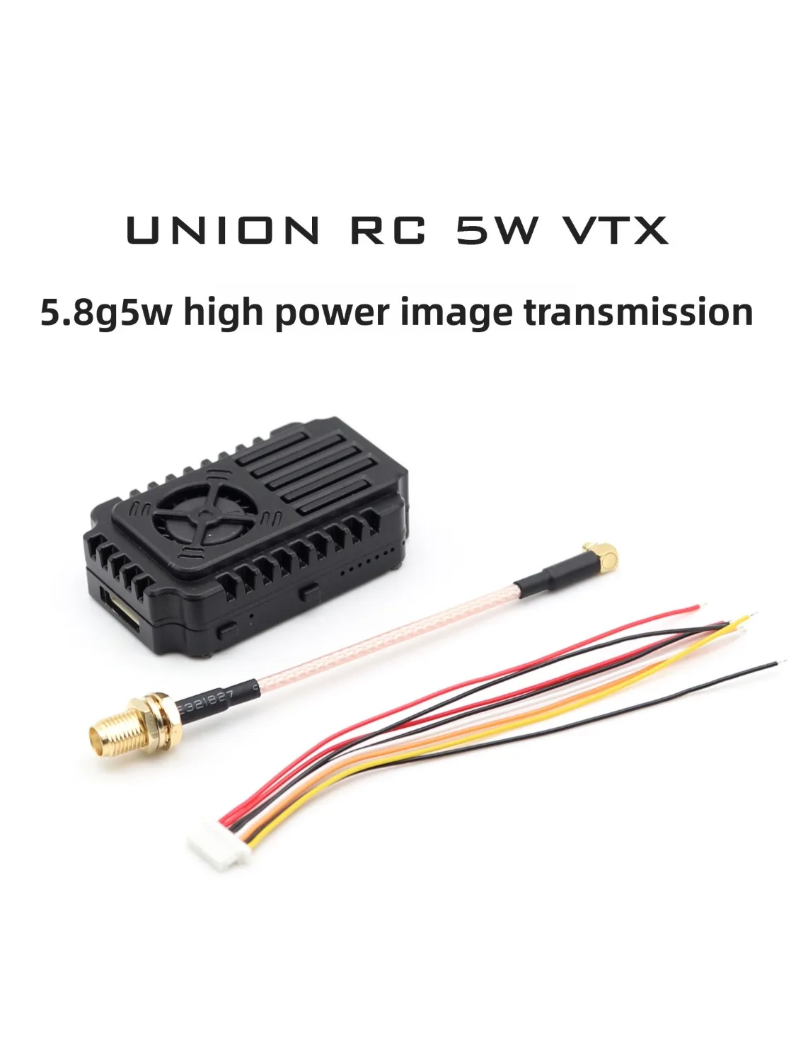 UNIONRC VTX5W 5.8GHz 5W Transmetteur Vidéo FPV 80CH Longue Portée