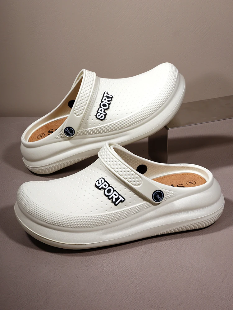 ثقب أحذية الرجال الصيف خفيفة الوزن إيفا الاتجاه المنزل الصنادل قباقيب أحذية الرجال باوتو النعال في الهواء الطلق الصنادل المريحة حجم 39-45