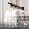 Clothes Drying Rack,Collapsible for Laundry Room,Wall Mounted Dryer Rack,Drying Rack Clothing Wall Mount,Hanging Rack 2
