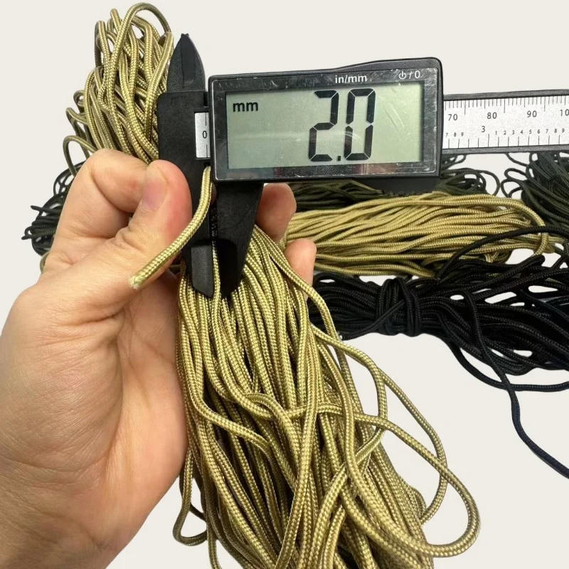 100m Durable 2mm Parachute Cord Lanyard - High-Strength Climbing & Camping Survival Rope