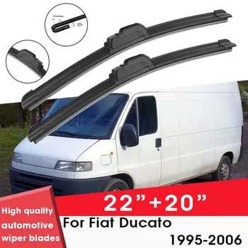 Car Wiper Blade Blades For Fiat Ducato 1995-2006 22"+ 20" Windshield Windscreen Clean Naturl Rubber Car Wipers Accessories