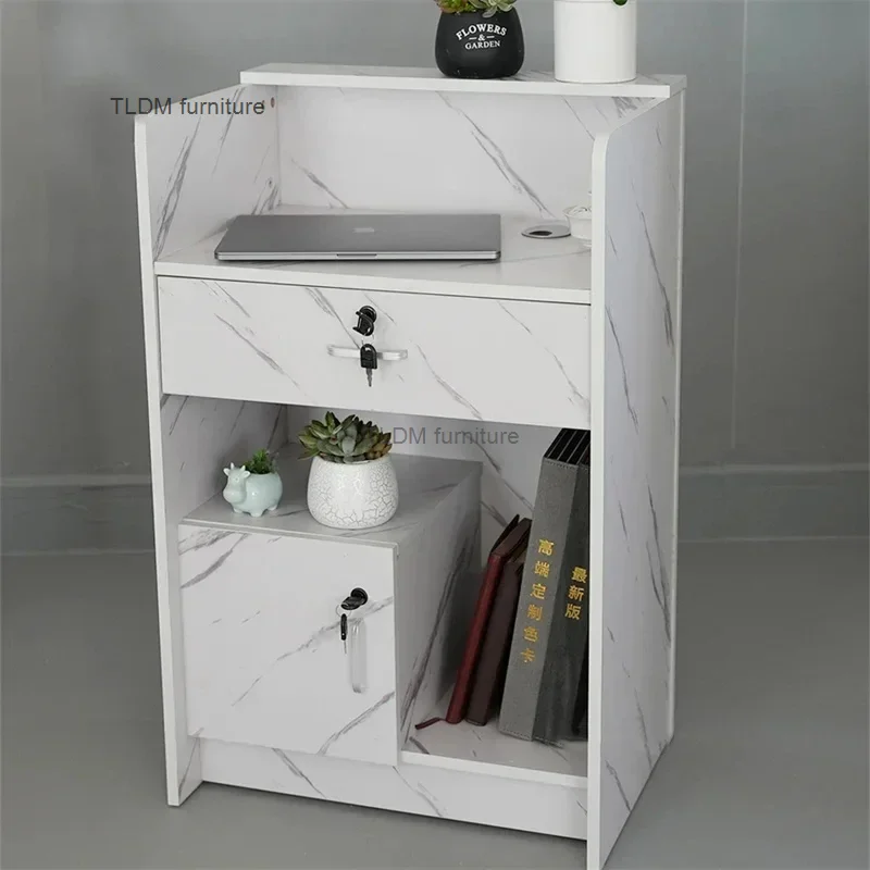 Modern Reception Desk Supermarket Convenience Store Mini Cashier Desks Multifunctional Furniture Bar Table Counter Table Bv