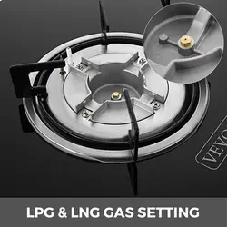4-Burner Combination Gas/Electric Stove Built-In for Home Dormitory RV Outdoor Use Commercial Grade Factory Price 5