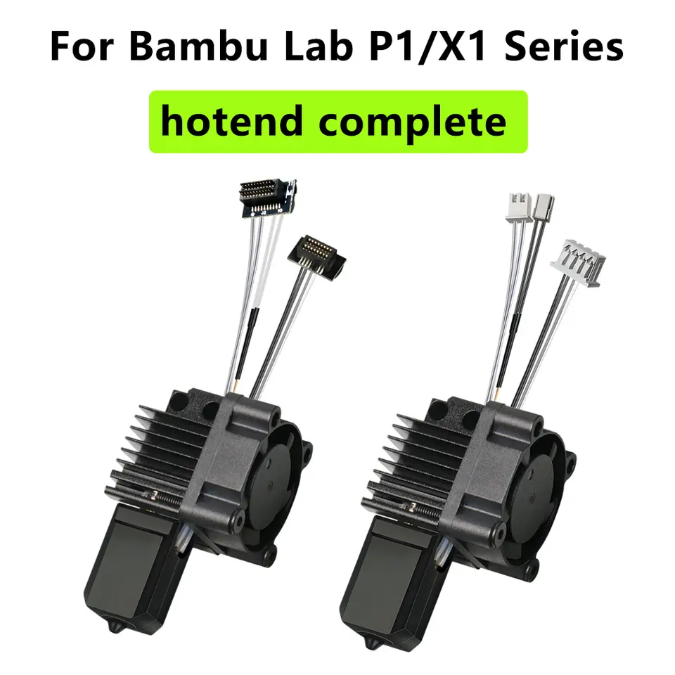 For Bambu Lab X1 X1C P1P P1S Hotend With Fan V2.0 Print Head Complete Hotend Upgrade Hot End P1s Accessories 3D Printing Parts image 1