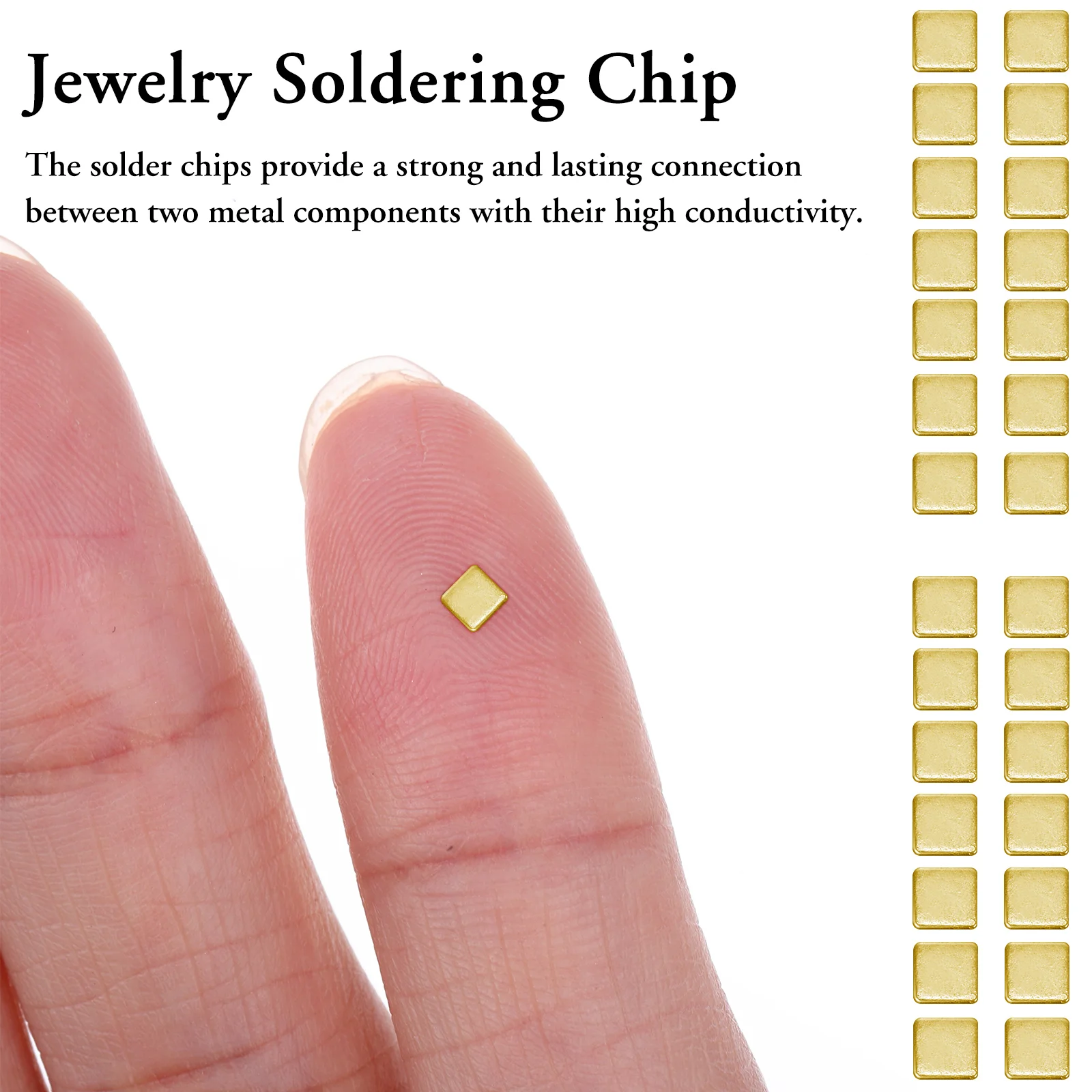 Solder Jewelry Supplies Gold Chip Solder Jewelry Precut Chips Solder Flux Ultra Tiny Medium Density Easy DIY