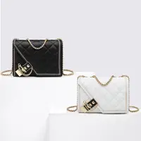 Geometric Chain Bag Leather Luxury Shoulder Bags 2