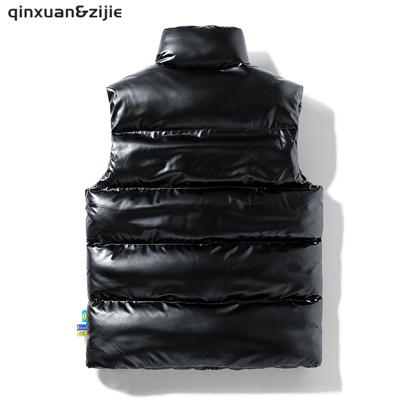 Casual Mens Jacket Sleeveless Vest Thicken Waistcoat For Men Thermal Soft Vests Down Coats Male Cotton Winter Men's Vest 8XL