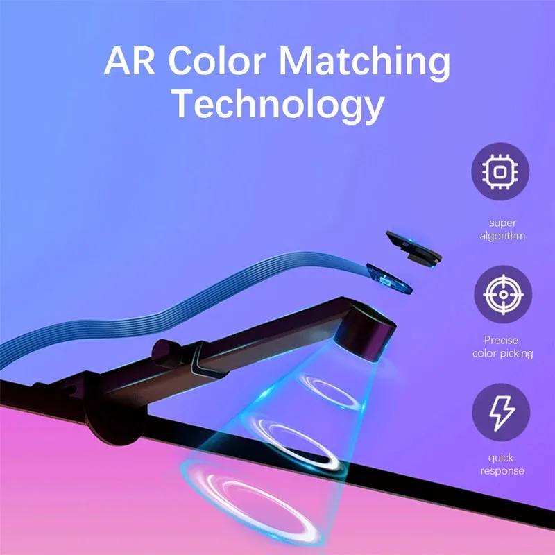 LED Backlight With AR Color Gamut Sensor 12.5FT-16.4ft RGB Light Strip For 55-85 Inch TVs Monitors