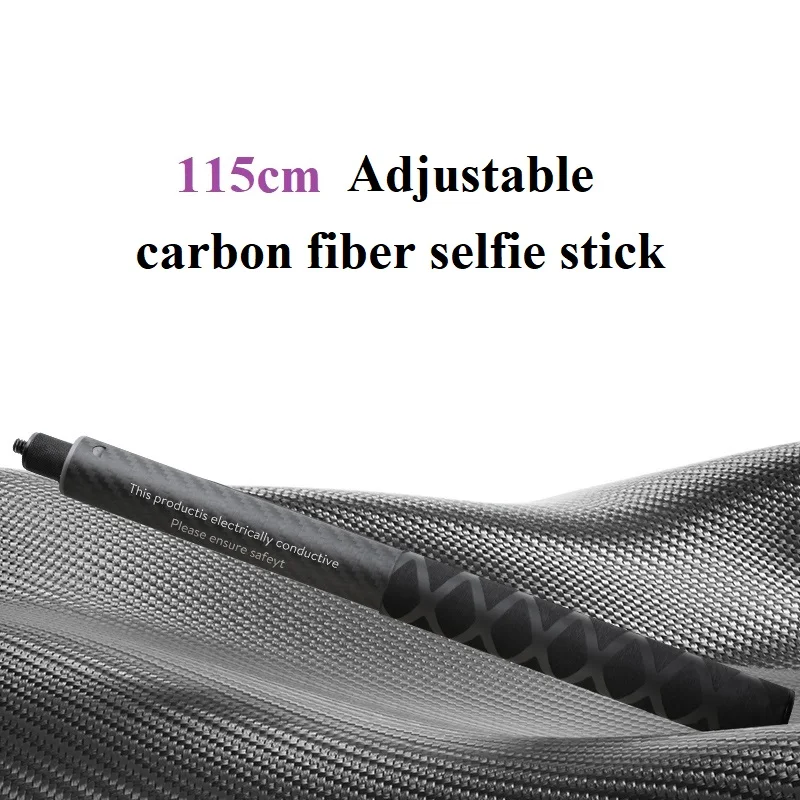 New 115cm Invisible Carbon Fiber Selfie Stick For Insta360 X4 X3 ONE X2 Accessories GoPro Insta 360