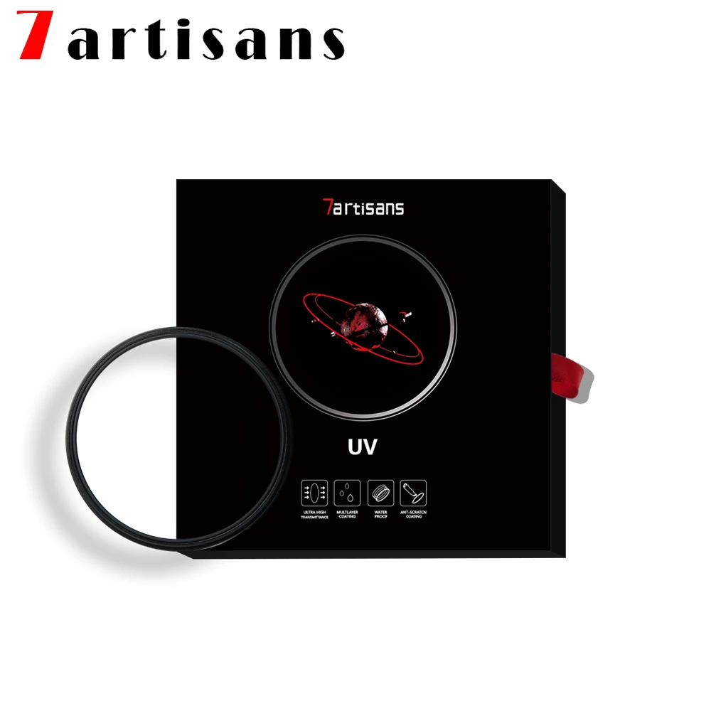

7artisans Camera Lens UV Filter Ultra Slim Frame Multi Coating Optical Glass Waterproof 46mm 49mm 55mm 58mm 62mm 67mm 72 77 82mm