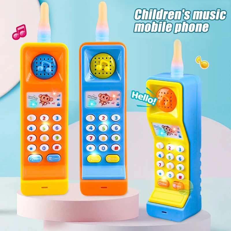 Baby Phone Toys Children's Musical Electronic Mobile Phone With Sound Light Game Educational Kids 18 Months Brithday Gifts 3