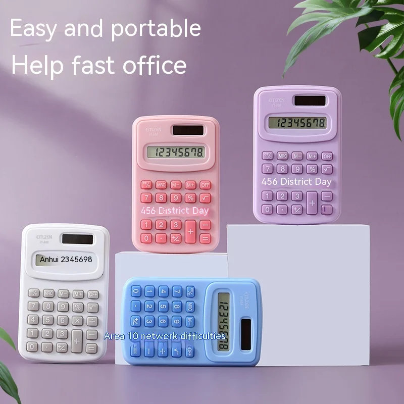 

New Mini Calculator Cute Science Computer for Primary School Students Small Portable Office Teaching Equipment