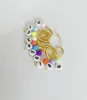 10pcs/set (0-9) colorful counter number earring hooks for diy wool findings 3