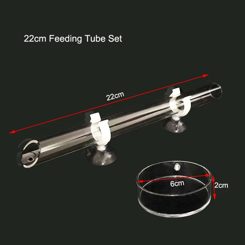 Acryl Aquarium Feeder Rohr Gericht Transparent Aquarium Garnelen Schnecke Garnelen Food Feeder Bowl Aquarium Fütterung Zubehör – Detail 7