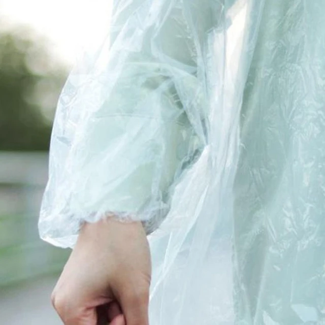 2/5 Dcs Utazási Hordozható Esőkabát Kültéri Vízálló Eső Ruházat Kemping Túrázás Poncsók Esőhuzat Eldobható Hosszú Felnőtt - Image 5