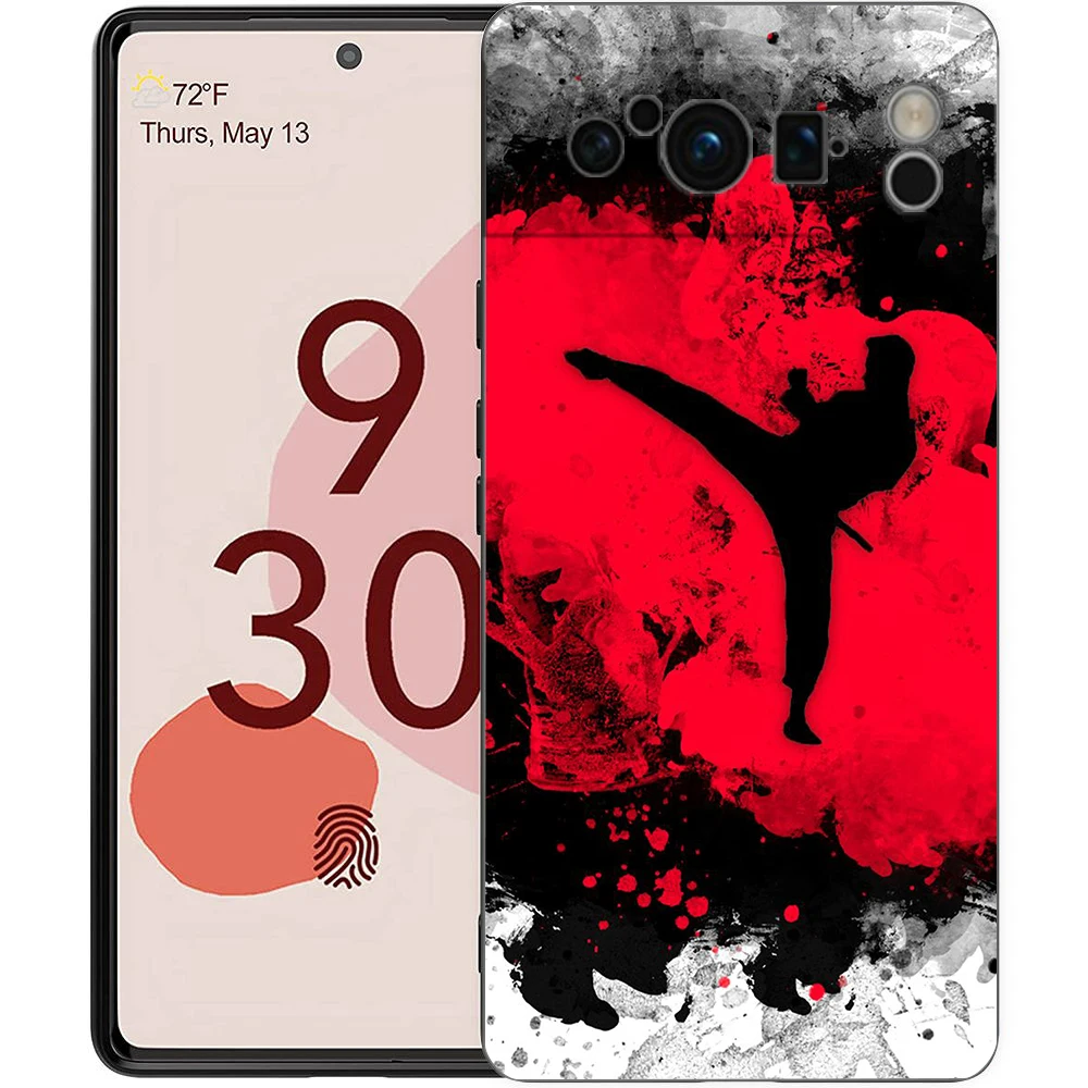 Kung Fu Taekwondo Karate Handy hülle Abdeckung für Google Pixel 8 7 6 7a 6a Pro stoß feste Silikon Soft 9 Pro XL 8 Pro 5g Shell Taschen – Detail 4