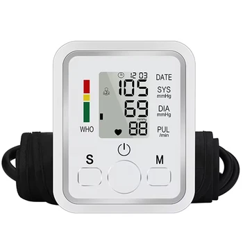 AJC Blood Pressure Monitor Digital Tonometer Upper Arm Blood Pressure Meter Automatic BP Medical Sphygmomanometer Pulse
