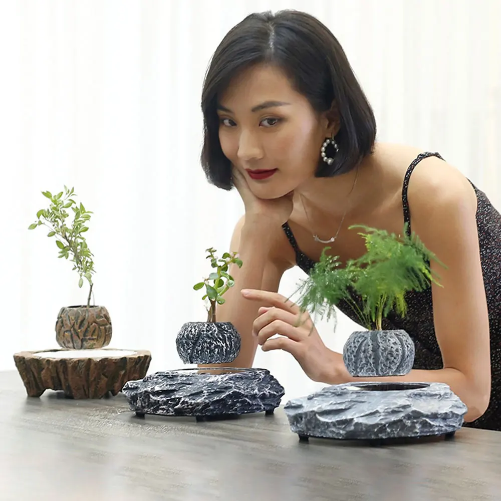 Vaso per piante levitante magnetico fioriera galleggiante vasi per