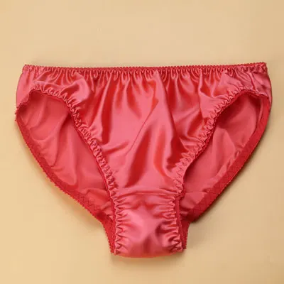 Women's Silk Underwear Breathable Comfortable e Pants Large Size Pure Color Smooth Surface 00 Silk Innerwear