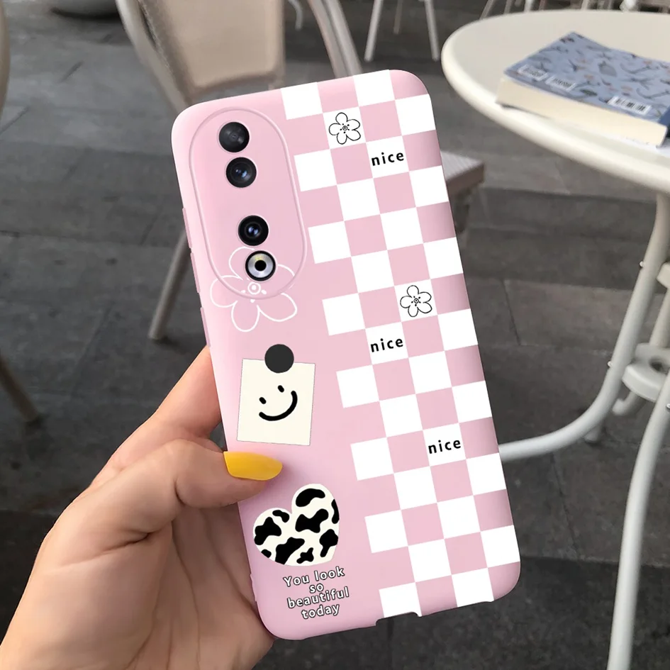 Fashion Leopard Painted Matte Soft Phone Case for Huawei Honor 90 Series