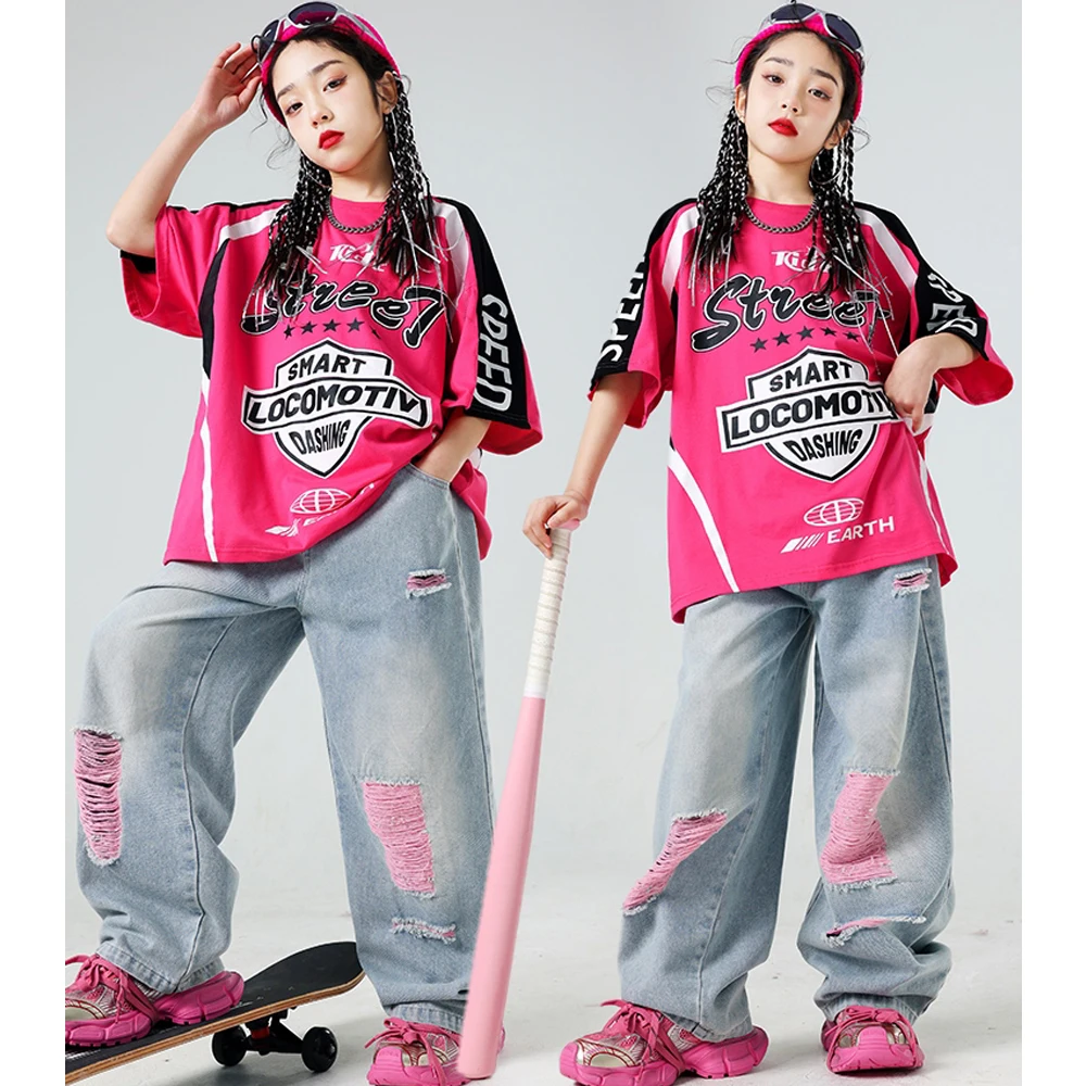 Abito Da Ballo Hip Hop Per Bambina - Felpa Con Cappuccio + Crop Top + Pantaloni Cargo - Foto 3