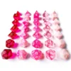 Bescon Polyhedral RPG Dice Full 35pcs Blossom Set, DND Role Playing Game Dice 5X7pcs 6
