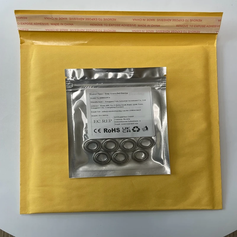 10PCS S688ZZW4 8X16X4 mm Bearing S688ZZW4 ABEC-7 Stainless Steel Ball Bearing  Small Bearing  686