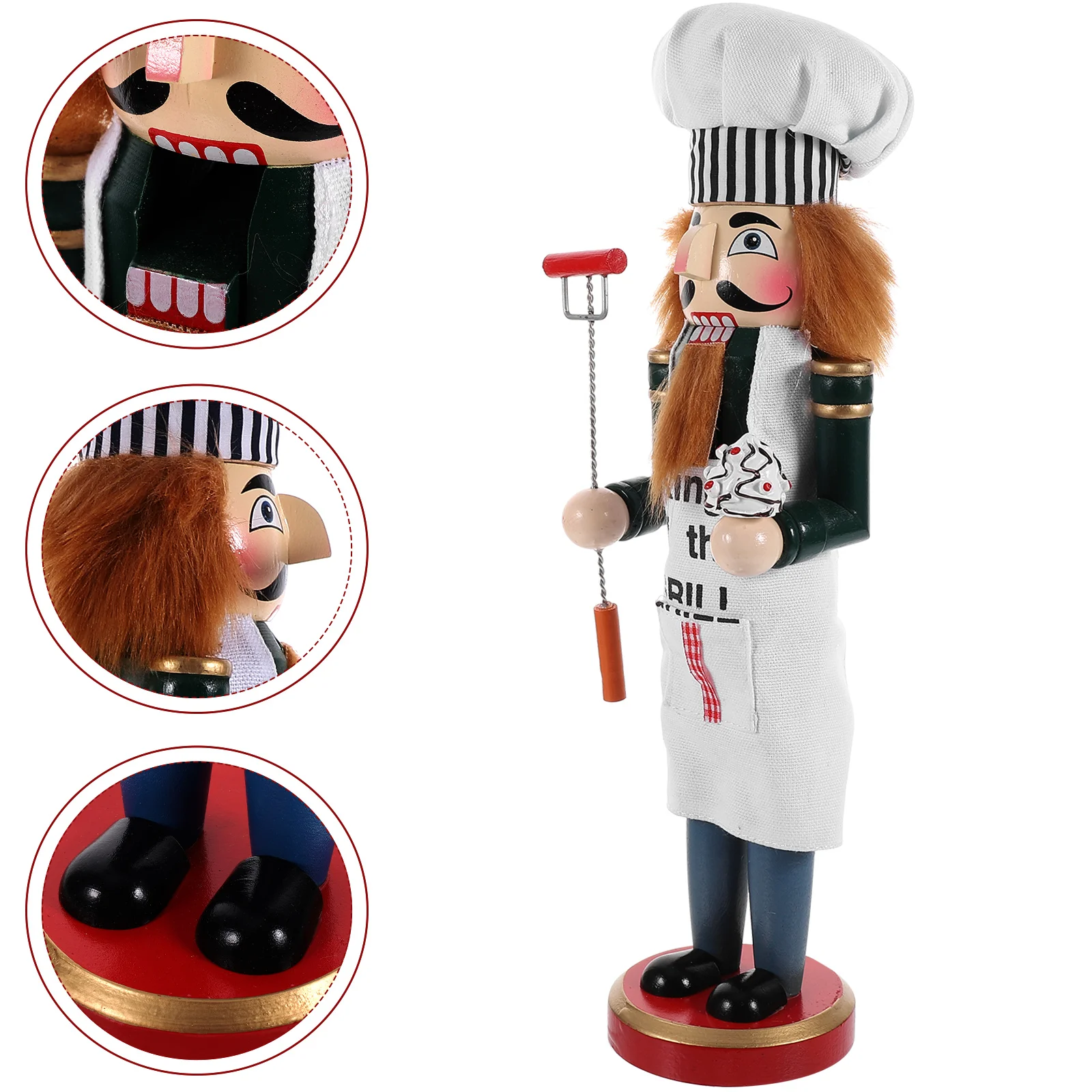 

Christmas Chef Nutcracker Decoration Xmas Holiday Puppet Ornament Nutcracker Figurine Christmas Decorations