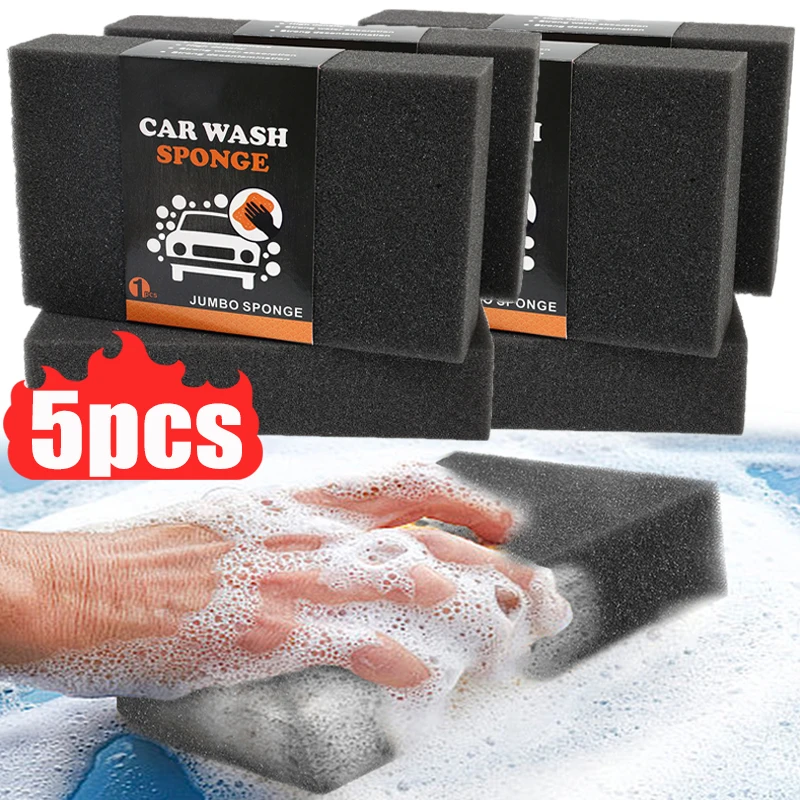 

Large Black Car Wash Sponge Wipe Car Polishing Waxing Cleaning Sponge Block Super Absorbent Car Wash Tools for Kitchen Cleaning