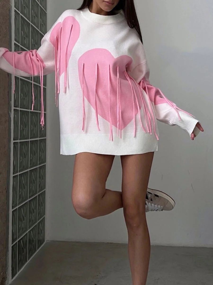 Women s Winter Warm Sweater Long Sleeve V Neck Cable Knit Pullover with Pom Pom Detail and Ribbed Cuffs