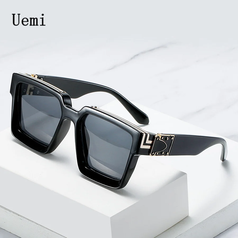 New Fashion Designer Square Sunglasses For Women Men Luxury Top