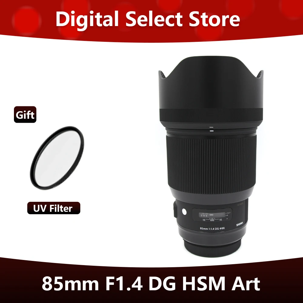 Sigma 85Mm F1.4 Dg Hsm Art Lens Full Frame 85Mm F1.4 Prime Lens Per Montaggio Canon O Montaggio Nikon O Supporto Sony E
