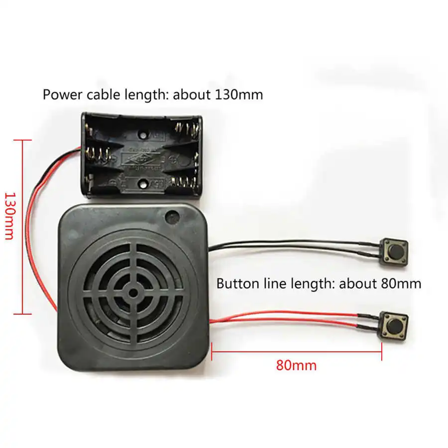3W DIY Voice Recording Box Clear Sound Message Box Module for Stuffed Animals/Gift/ DIY Voice Message Recording Boxes