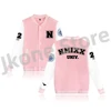 NMIXX Varsity Baseball Jacket MIXX University Merch Women Men Fashion Casual KPOP Style Sweatshirts 4