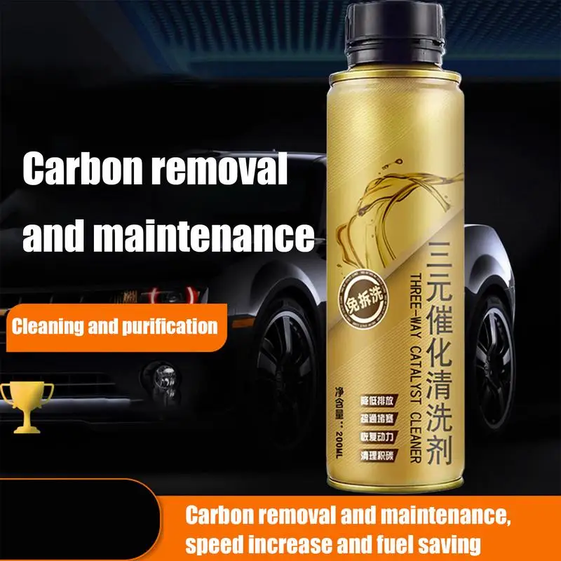 Carbon Cleaner For Car Engine 200ml Catalytic Converter Exhaust Cleaner Professional Car Engine Booster Instant Exhaust