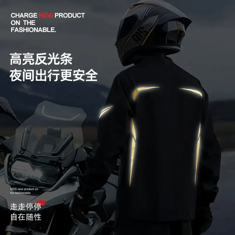 Motorcyclist Rain Suit Moto Raincoat Waterproof Rain Coat Jacket Pants Motorcycle Summer Fishing Motorbike Biker Set Men