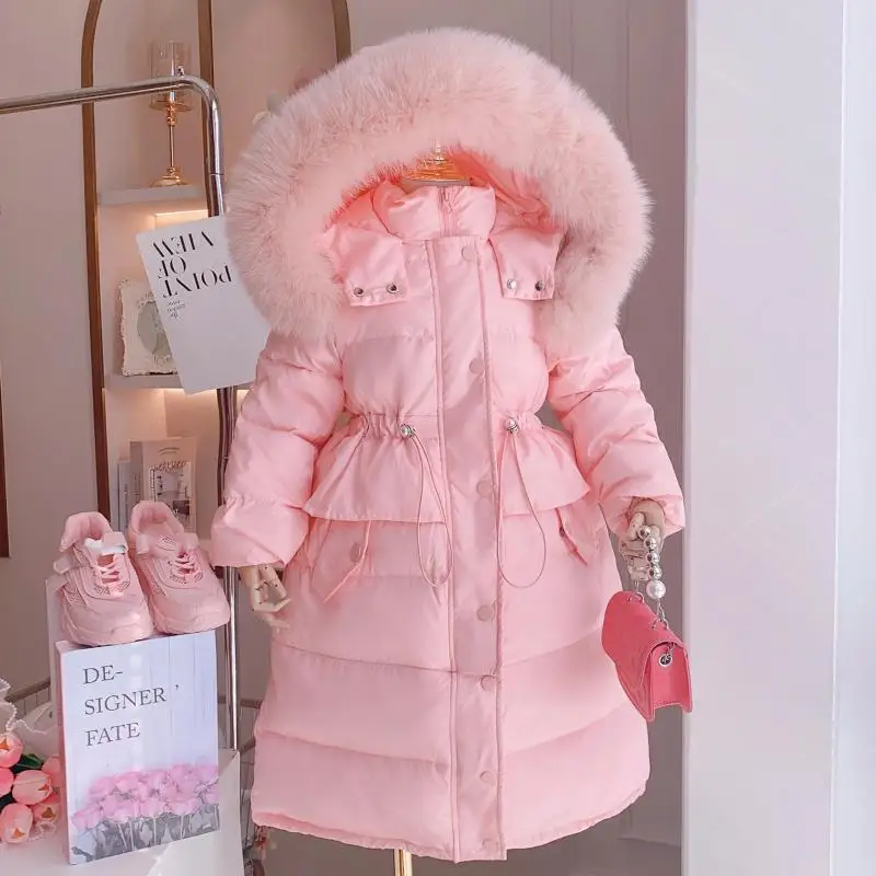Girls' Winter Hooded Cotton Jacket 1