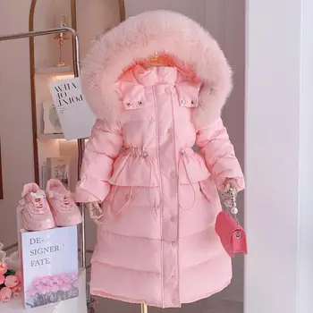 Girls' Winter Hooded Cotton Jacket 1