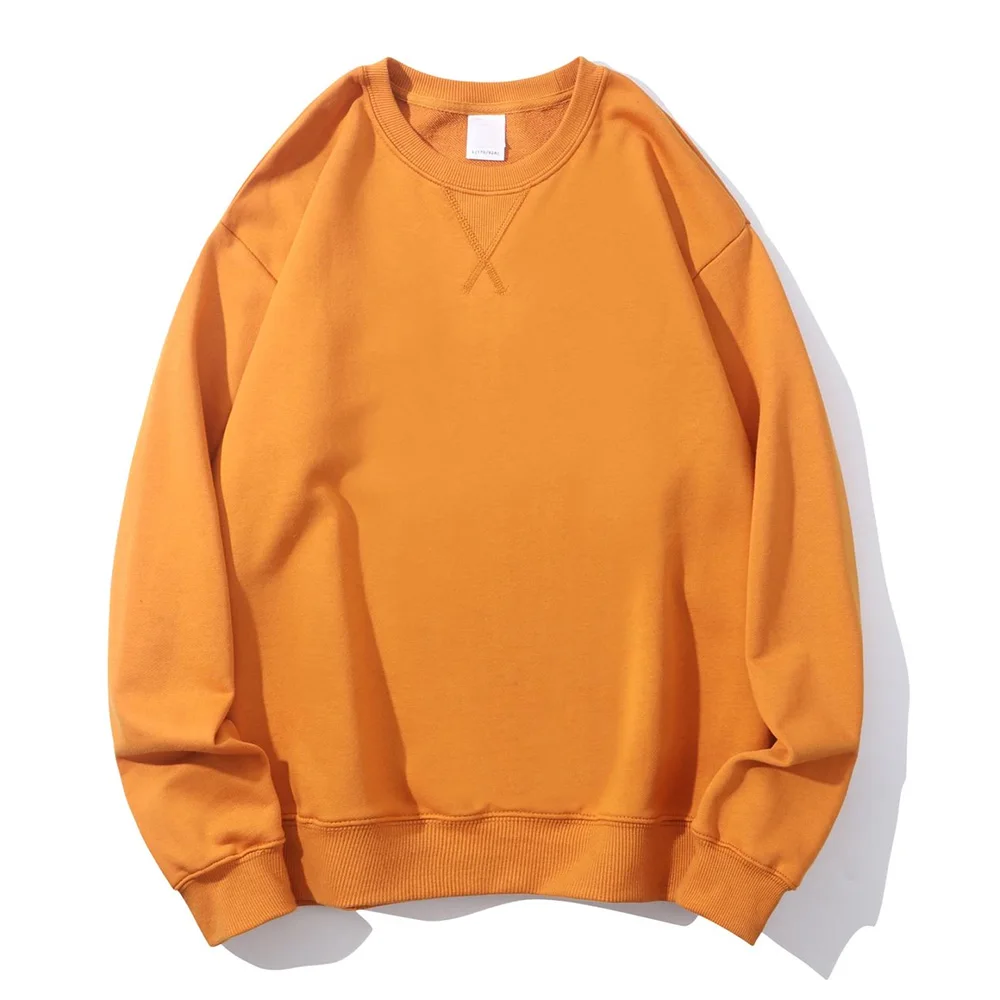 Vintage Heavyweight Cotton Long Sleeve Sweater - Inverted Triangle Loose Fit