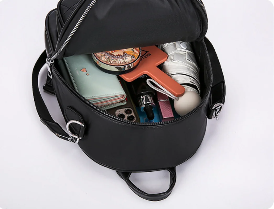New Fashion Bow High Quality Leather Backpack Women Casual Large Capacity Travel Shoulder Bags Female Handbag School Bag