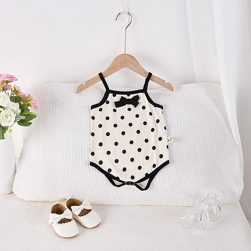 Girls Summer Polka Dot Camisole Bodysuit