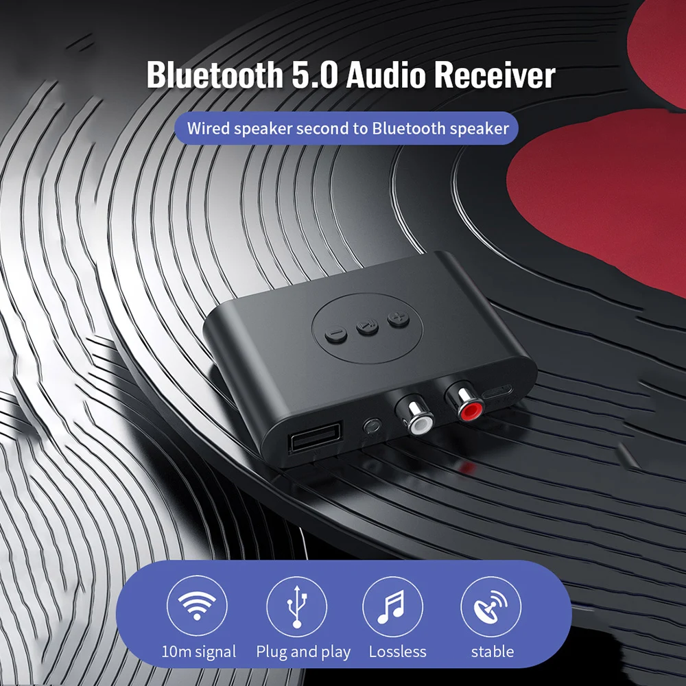 

Car Bluetooth-compatible Audio Receiver 3 5mm Connector Stereo Hands-free Wireless Adapter Professional Sound Equipment