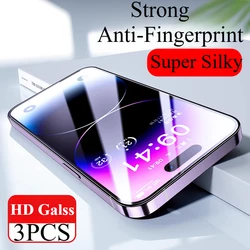 Premium Tempered Glass Screen Protector 3 - Pack - 9D Glass (iPhone 15 Pro Max)