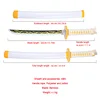 Demon Slayer Katana 60cm Character Role-playing Weapons Toys Bamboo Sword Film and Television Props Giyuu Blue Sanemi 2