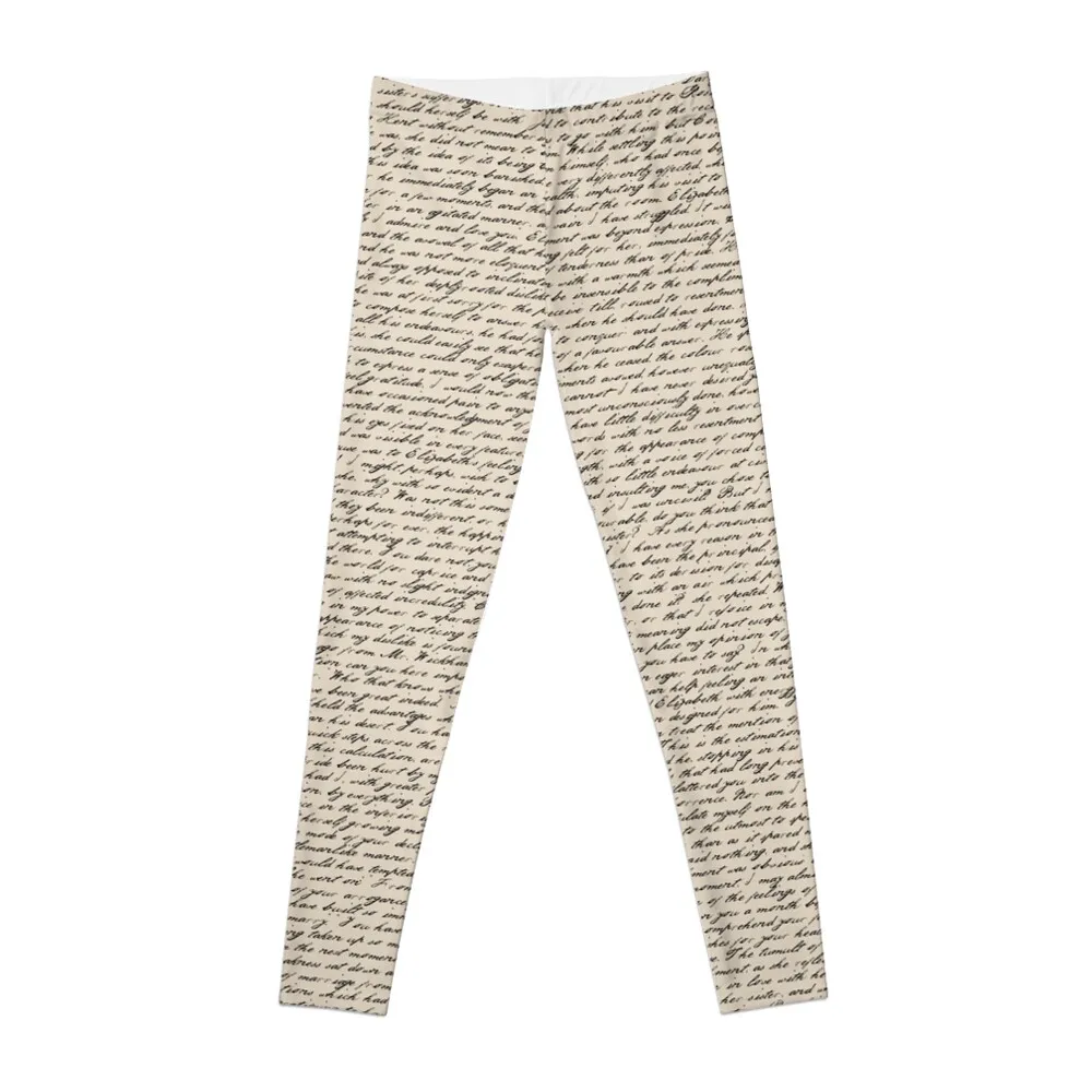 

Literature in Print: Pride and Prejudice Leggings gym wear Women's pants Womens Leggings