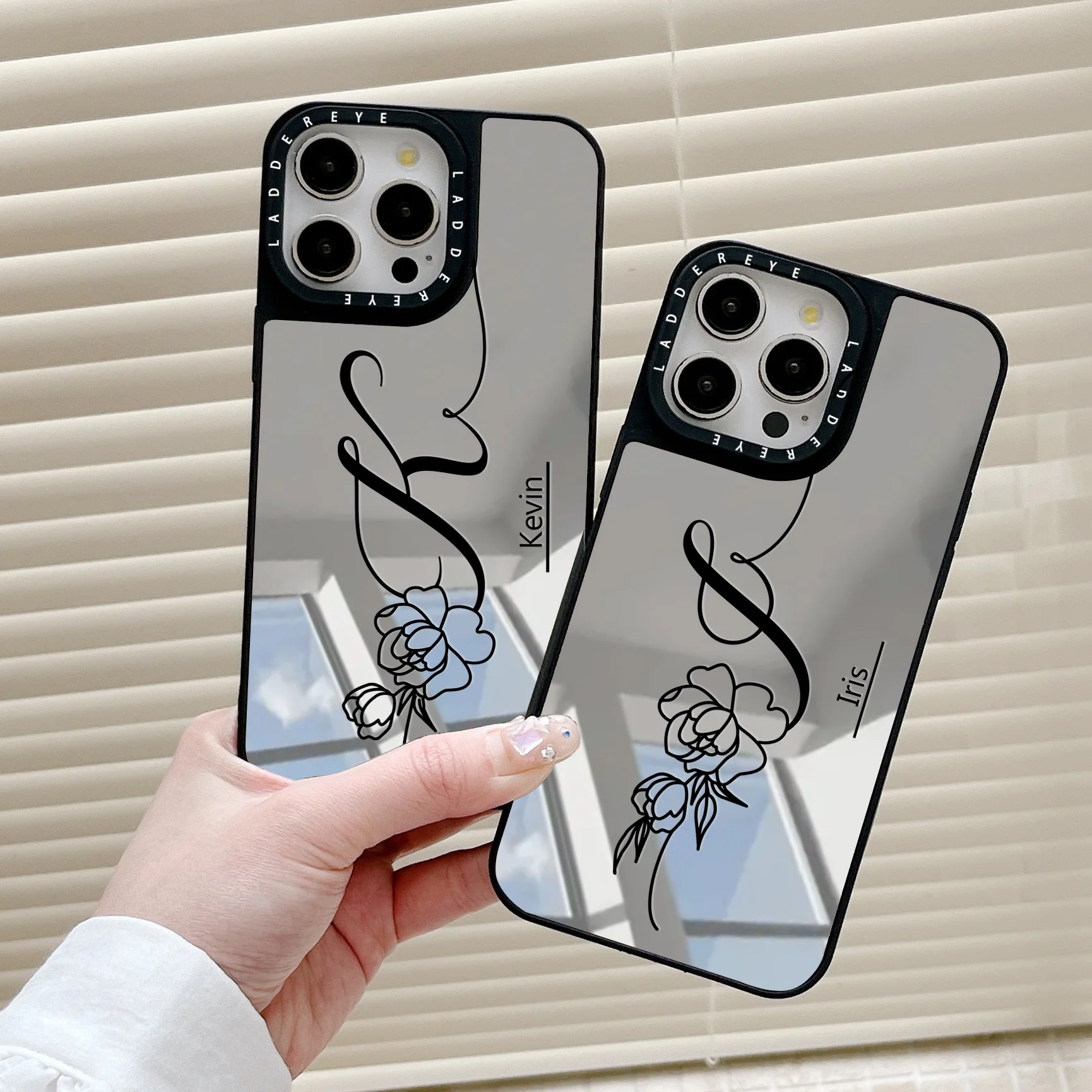 Personalized Custom Rose Name Case for iPhone 16 15 14 thumbnail 3