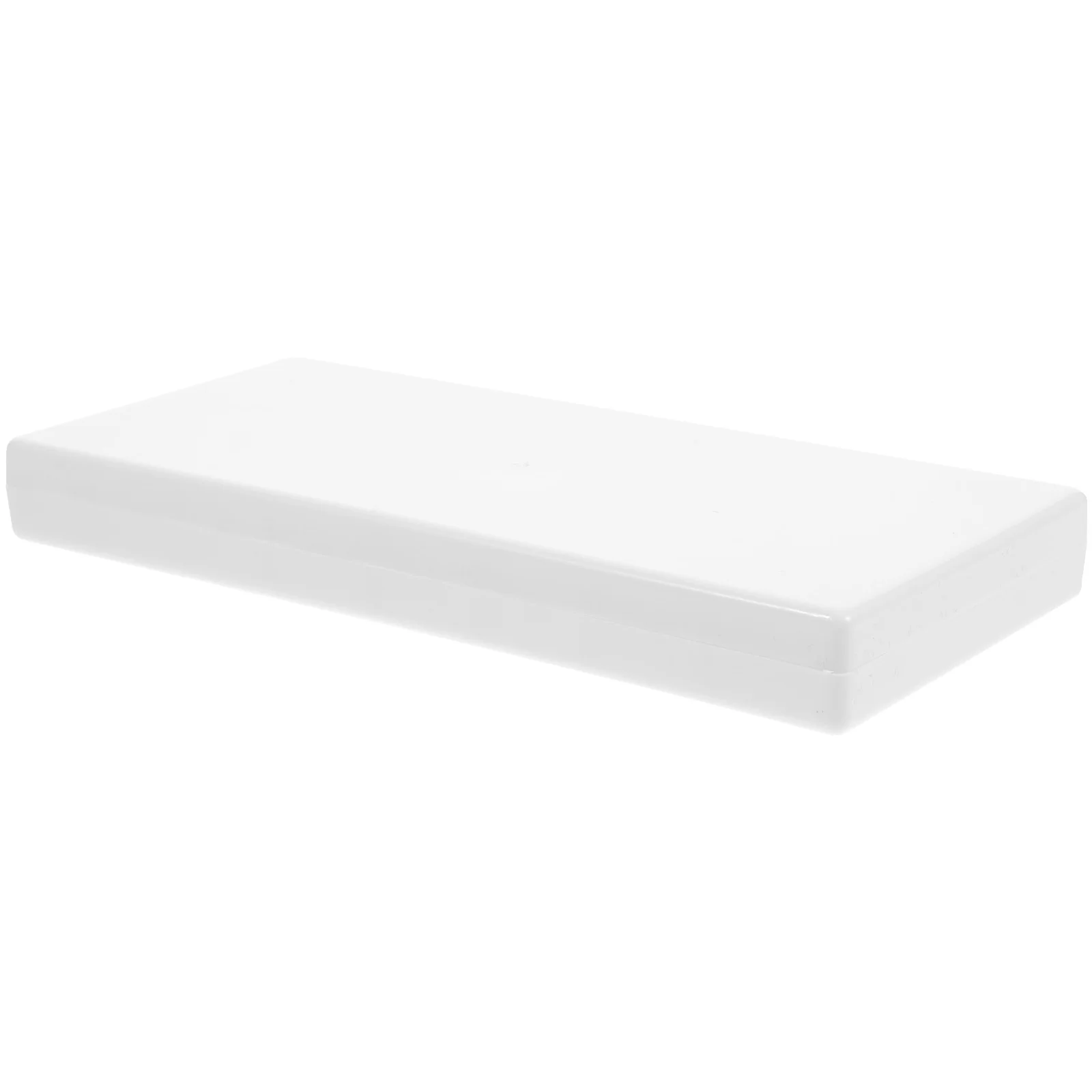 

24 Wells Paint Box Hard Lid Watercolor Box for Watercolor Gouache Oil Painting (White)